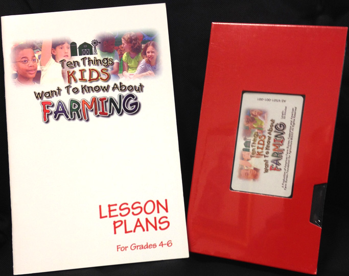 10 Things Kids want to know about Farming VHS/Lesson Plan Guide