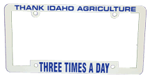 Thank Idaho Ag License Plate Frame